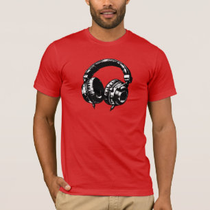 T-shirt Casque Audio DJ Fête d'anniversaire