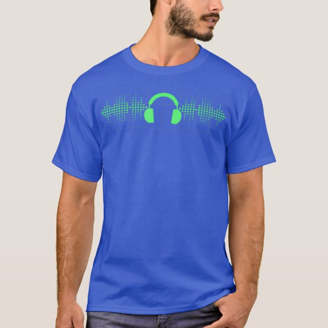 T-shirt Casque Audio Engineer Pour Audiophile Et Ventilate (Devant)