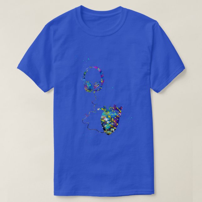 T-shirt Casque avec coeur 3 (Design devant)