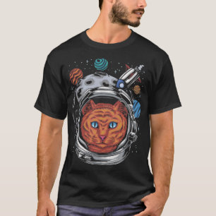 T-shirt Casque de chat de l'astronaute