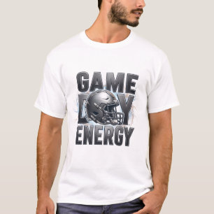 T-shirt Casque de football à énergie de jour de match Desi