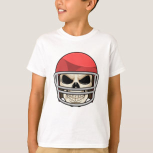 T-shirt Casque de football crâne
