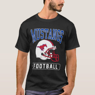 T-shirt Casque de football Smu Mustangs, méthodiste du sud
