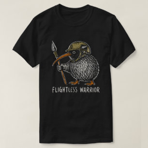 T-shirt Casque de guerrier à lance de kiwi vintage
