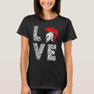 T-shirt Casque de guerrier du soldat Spartan Sparta