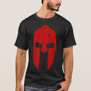 T-shirt Casque de guerrier spartiate Motivation de gym Spa