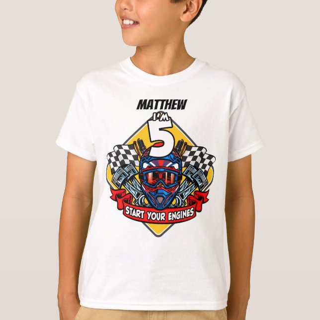 T-shirt Casque de la course du 5e anniversaire (Devant)