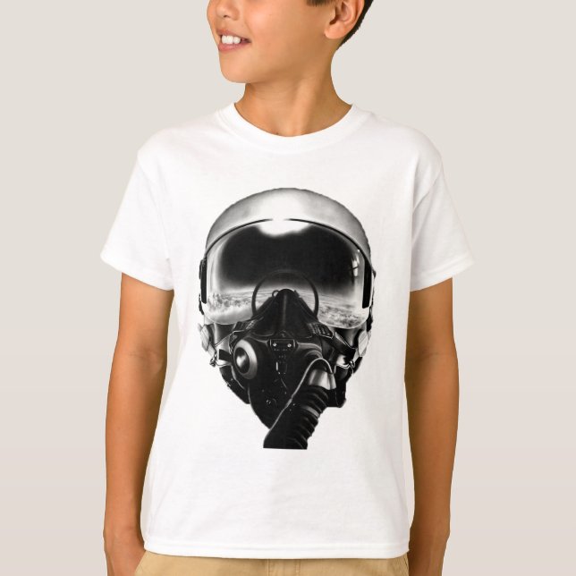 T-shirt Casque de pilote de combat (Devant)