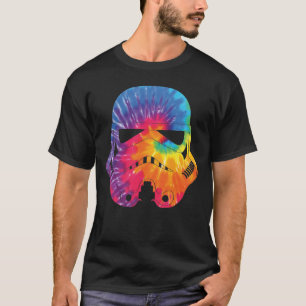 T-shirt Casque de Stormtrooper Tie Dye Arc-en-Ciel