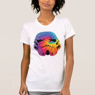 T-shirt Casque de Stormtrooper Tie Dye Arc-en-ciel