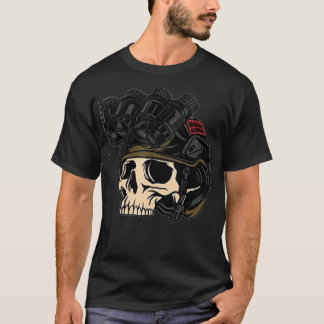 T-shirt casque d'espion à Night Vision, guerre, armée, équ