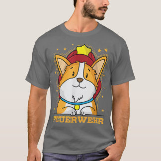 T-shirt Casque d'incendie du service d'incendie Chien Wels