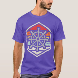 T-shirt Casque d'insigne rétro