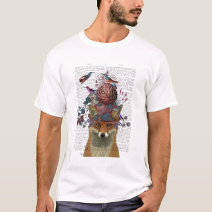 T-shirt Casque d'oiseaux renard avec Artichoke