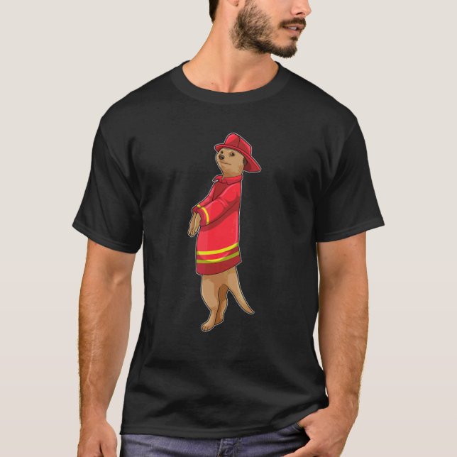 T-shirt Casque du service d'incendie des pompiers de Meerk (Devant)