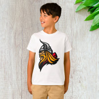 Casque et barbe de la tête de guerrier viking Fier