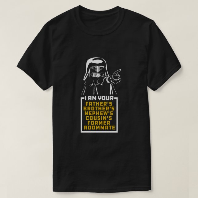 T-shirt Casque foncé Je suis vos Pères Frères Nephews Cou (Design devant)