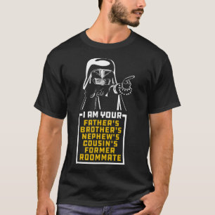 T-shirt Casque foncé Je suis vos Pères Frères Nephews Cou
