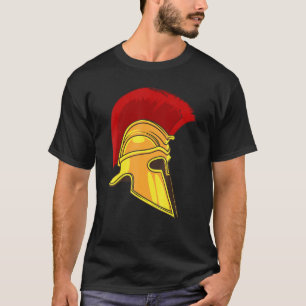 T-shirt Casque grec spartiate Gladiateur mignon Hommes Fem