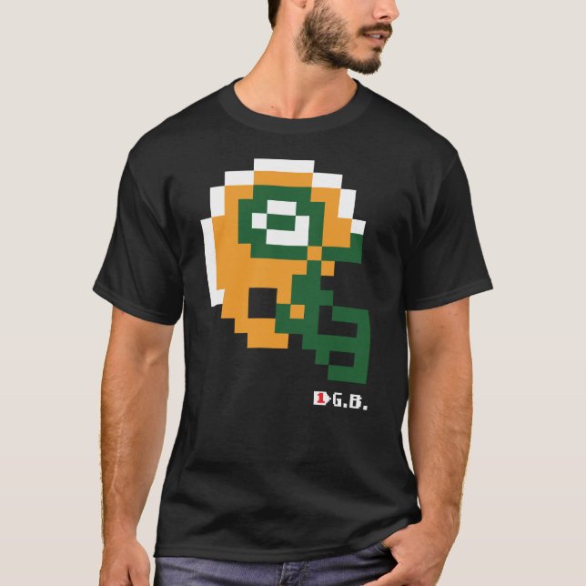 T-Shirt casque Packers Tecmo Bowl (Devant)