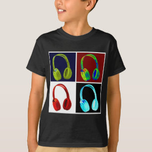 T-shirt Casque Pop Art