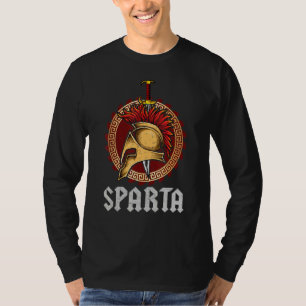 T-shirt Casque Sparta Bouclier Spartan Et Épée Grèce Warr