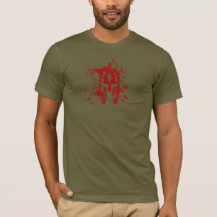 T-shirt Casque spartiate de sang Spartan Molon Labe améric