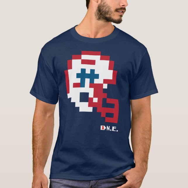 T-shirt casque Tecmo Bowl pour les patriotes (Devant)
