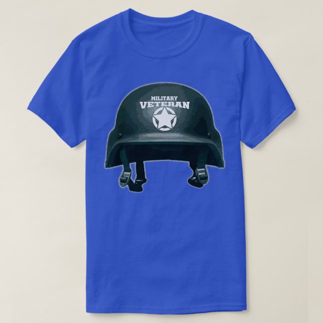 T-shirt Casque Vet militaire (Design devant)