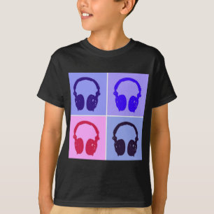 T-shirt Casques Pop Art
