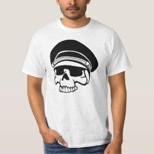 T-shirt Casquette d'Aviator à crâne noir