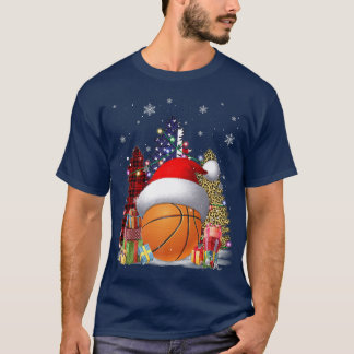 T-shirt Casquette de basket-ball Père Noël Drapeau nous Bu