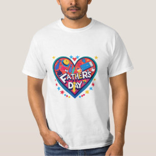 T-shirt Casquette de Fêtes des pères festives - Bright Hea