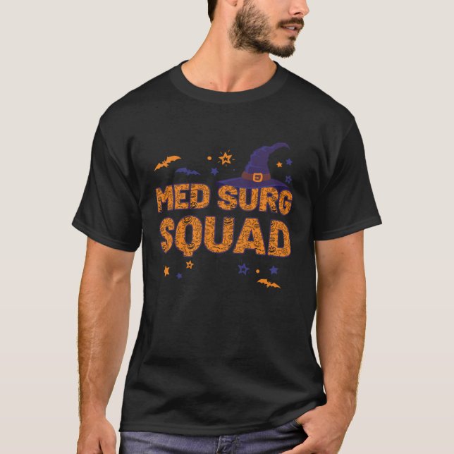 T-shirt Casquette de la sorcière Med Surg Squad Halloween  (Devant)