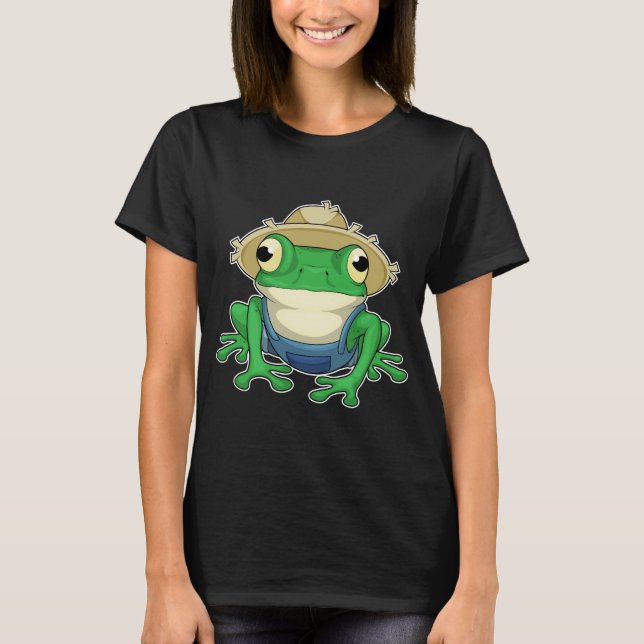 T-shirt Casquette de l'éleveur de grenouilles (Devant)