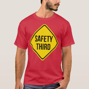 T-shirt Casquette de plaisanterie de sécurité 3e route