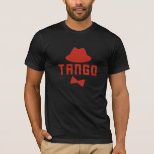 T-shirt Casquette de Red Argentine Tango Fedora et Bowtie