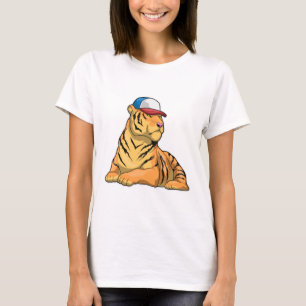 T-shirt Casquette de tigre