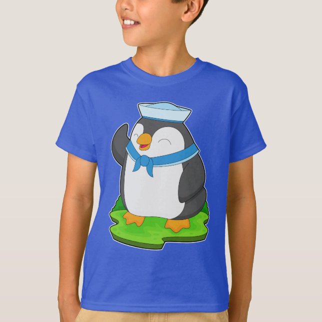T-shirt Casquette de voile Penguin (Devant)