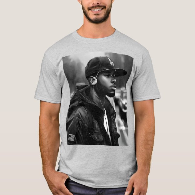 T-shirt CASQUETTE : Tee de style hip-hop urbain (Devant)