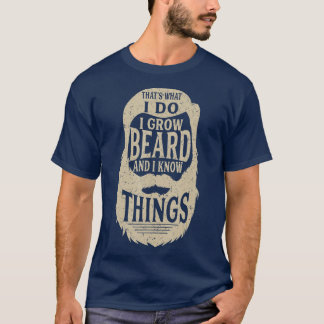 T-shirt casquettes Ce que je fais Je cultive une barbe et 