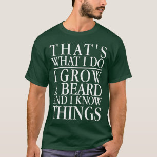 T-shirt casquettes Ce que je fais je cultive une barbe et