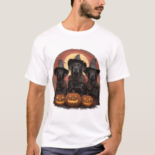 T-shirt Casquettes de sorcière pour chiens de trieuse d'Ha