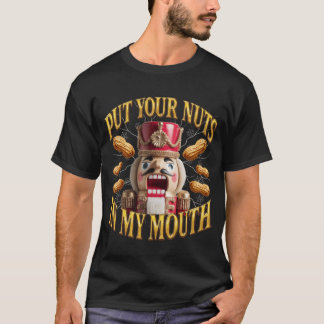 T-shirt Casse-noisette rétro grossier de Noël avec insinua