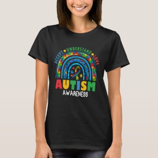 T-shirt Casse-tête Arc-en-ciel de Sensibilisation à l'Auti