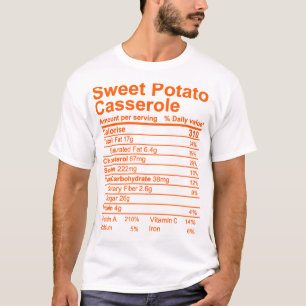 T-shirt Casserole de pomme de terre douce