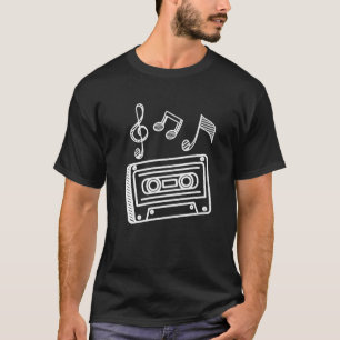 T-shirt Cassette 90S Music Hip hop Rap Rapper Music Notes