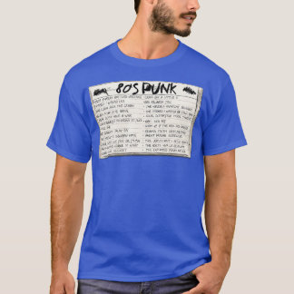 T-shirt Cassette de bande mixte Punk 80s