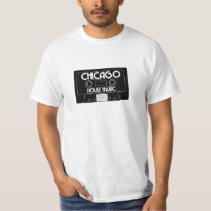 T-shirt Cassette de musique de Chambre de Chicago (noir)