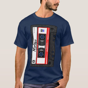 T-shirt Cassette Mi Musique Audio 90s Fête 80s Rétro fri